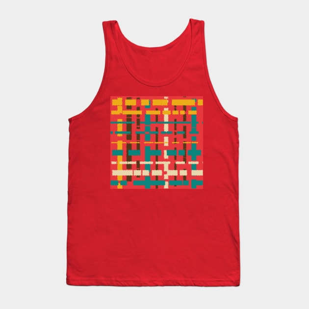 Colorful line segments Tank Top by Gaspar Avila